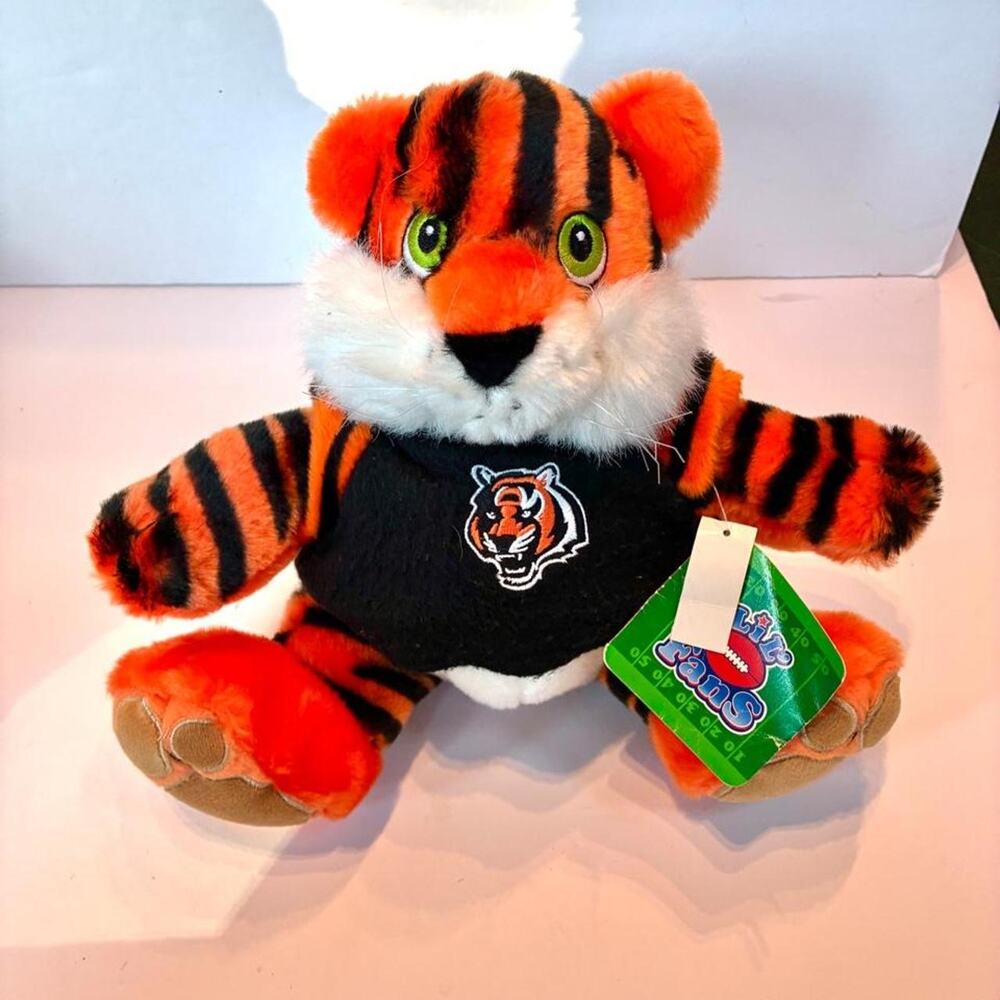 NWT Cincinnati Bengals 9" NFL Plush Team Mascot Stuffed Tiger Toy Lil fans